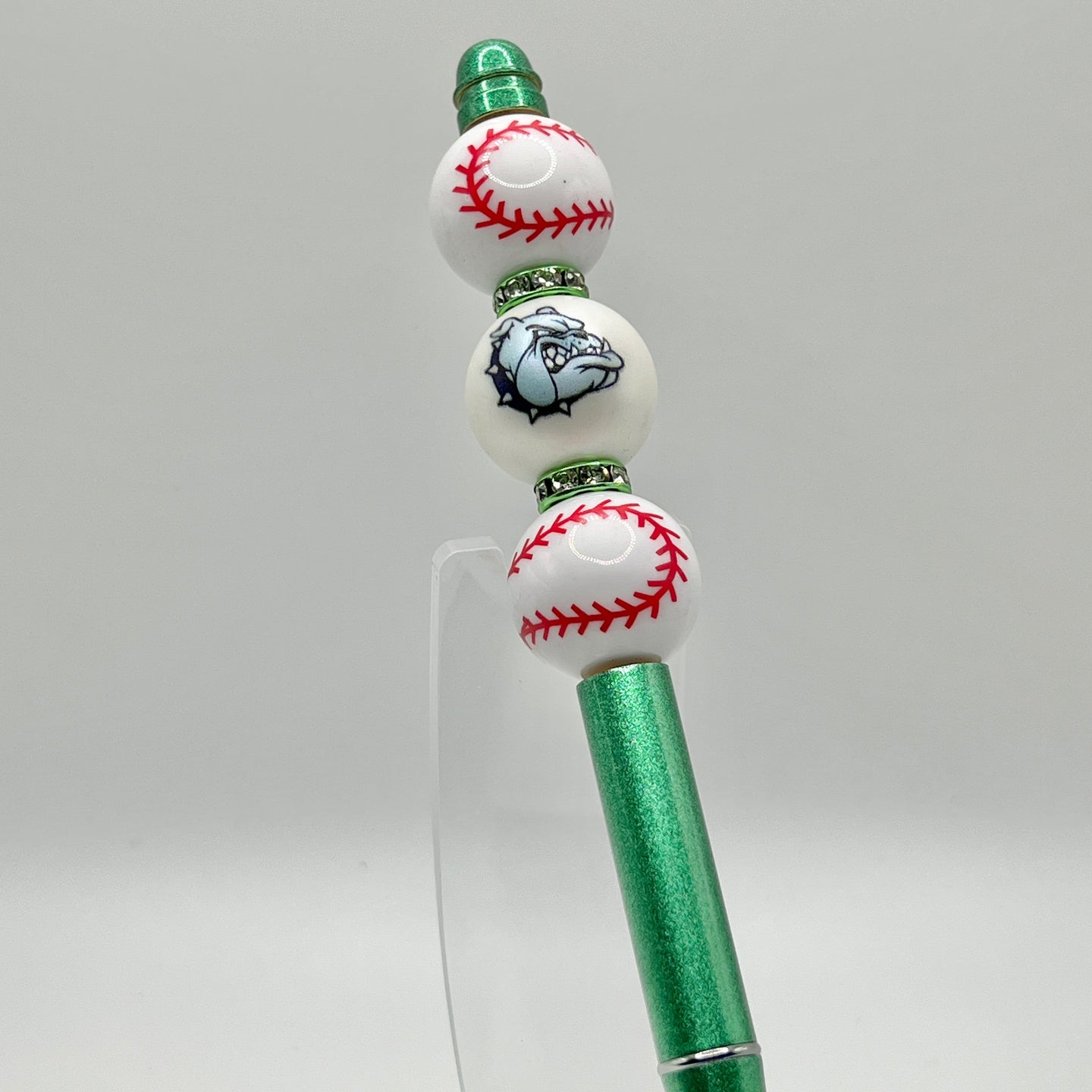 Baseball Bulldog Metal Pen
